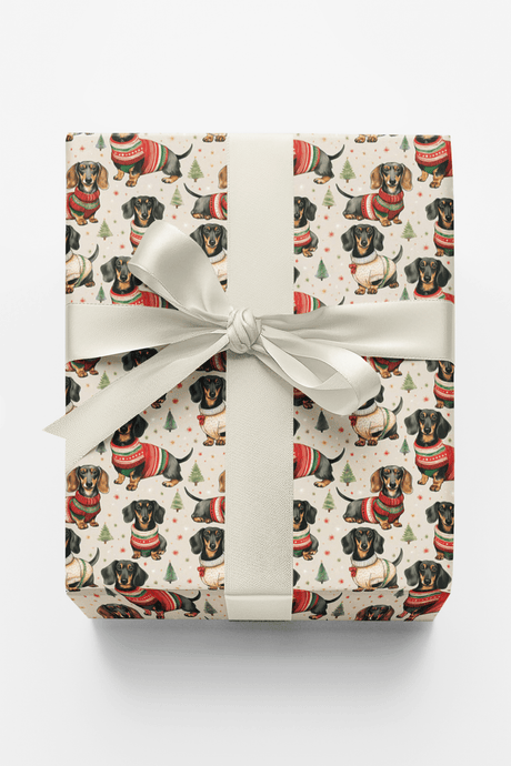 Dashing Dachshunds - London Penny Gift Wrap