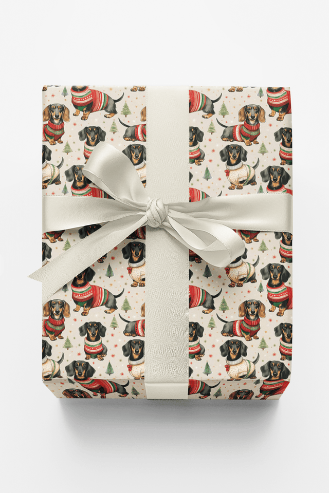 Dashing Dachshunds - London Penny Gift Wrap
