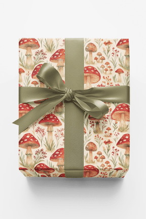 Mushroom Meadow - London Penny Gift Wrap