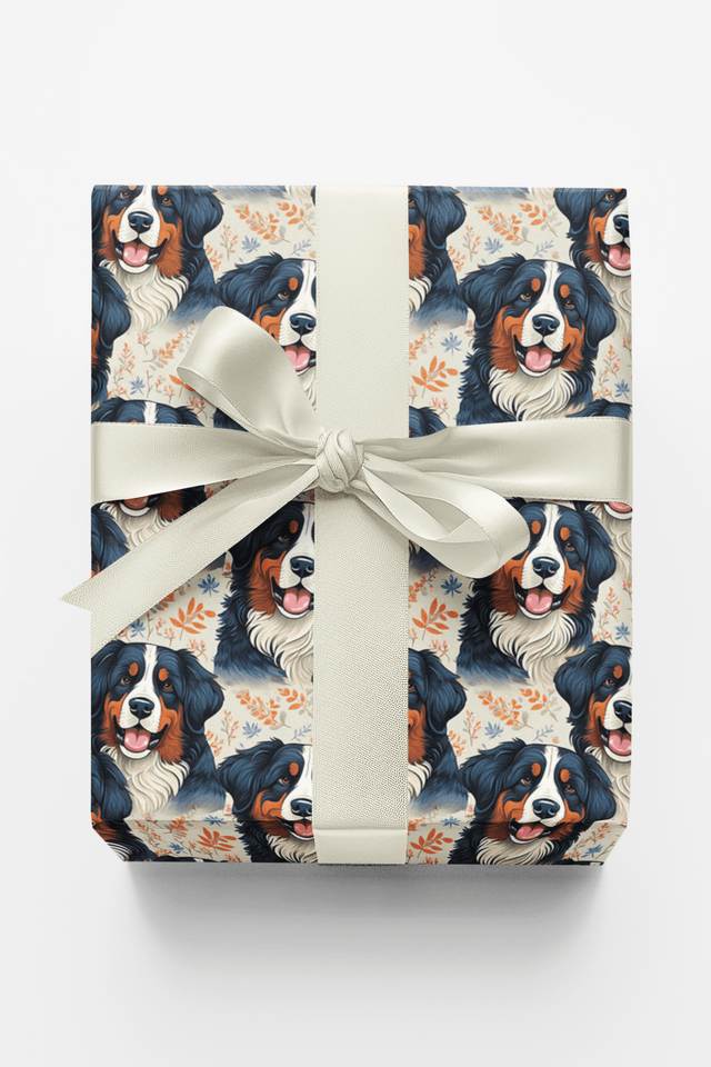 Bernese in the Breeze - London Penny Gift Wrap