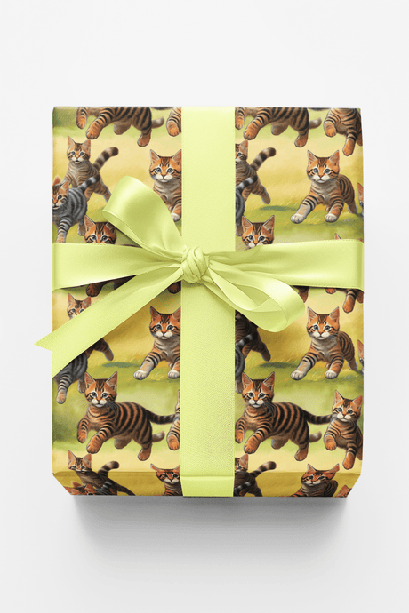 Baby Cats at Play - London Penny Gift Wrap
