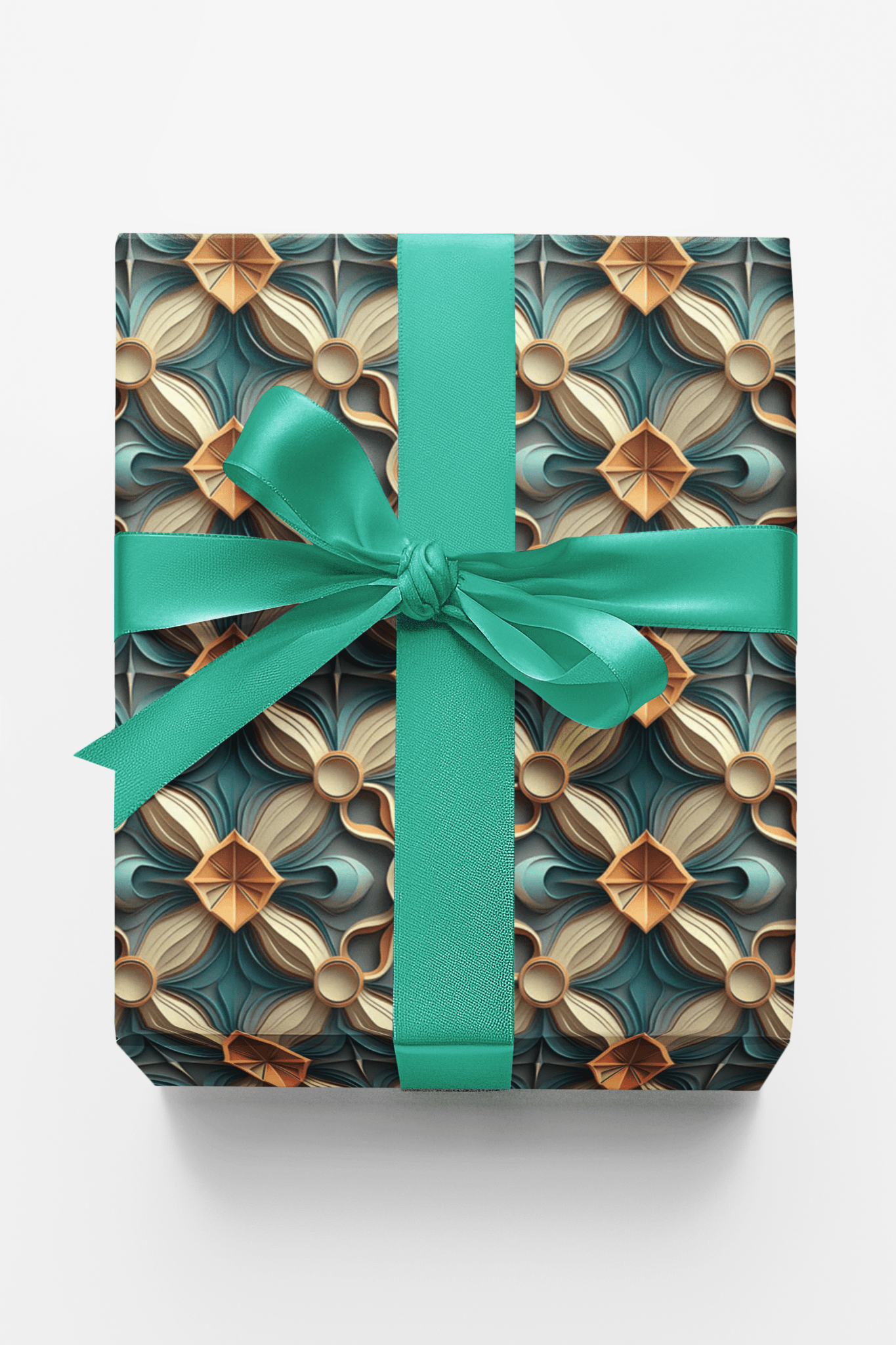 Emerald Symmetry - London Penny Gift Wrap
