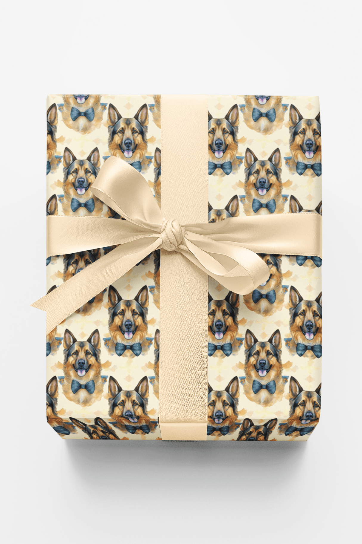 Wedding-Ready German Shepherd - London Penny Gift Wrap