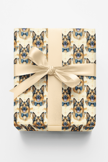 Wedding-Ready German Shepherd - London Penny Gift Wrap
