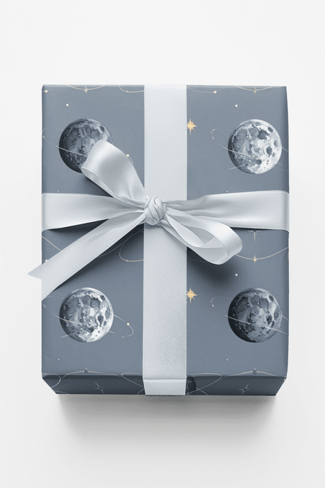 Orbiting Moonlight Wrapping Paper - London Penny Gift Wrap