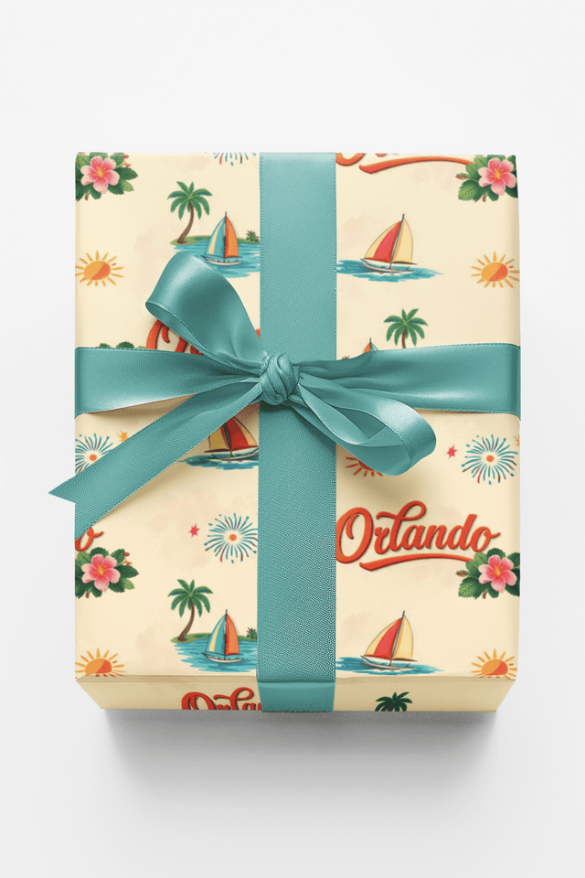 Orlando Theme Park Era Retro - London Penny Gift Wrap
