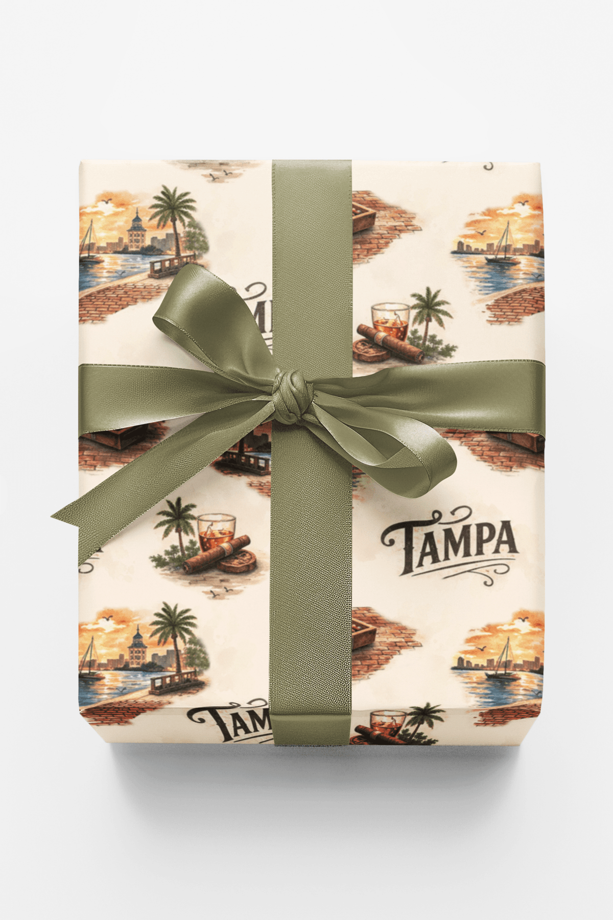 Tampa Historic Ybor Nights - London Penny Gift Wrap