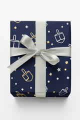 Dreidel Dots - London Penny Gift Wrap