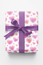 Blush Ombre Hearts - London Penny Gift Wrap