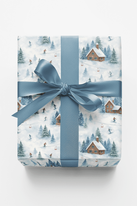 Snowfall Chalet - London Penny Gift Wrap