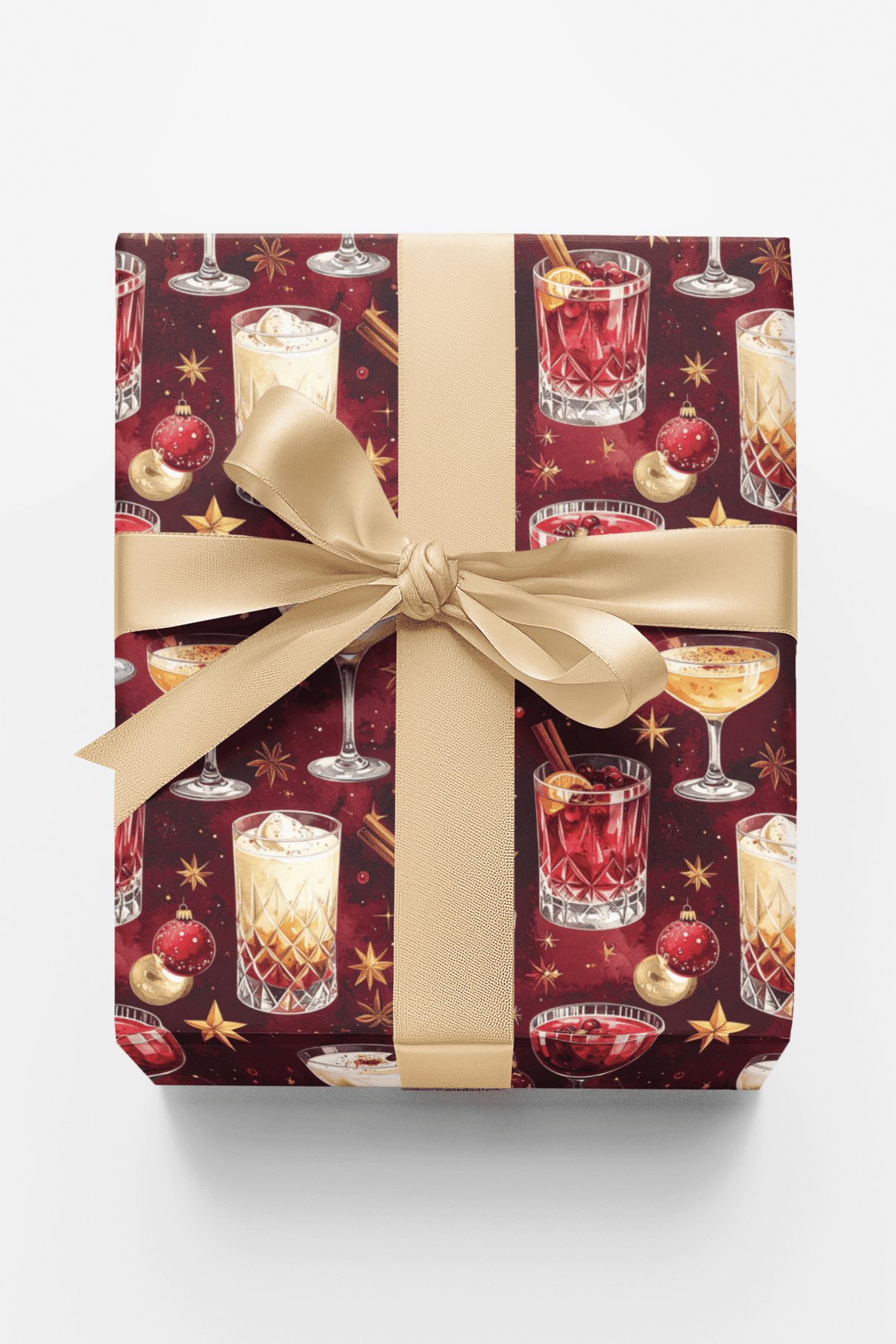 LIMITED TIME | Christmas Cocktail Lounge Wrapping Paper - London Penny Gift Wrap