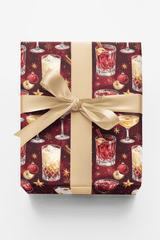 LIMITED TIME | Christmas Cocktail Lounge Wrapping Paper - London Penny Gift Wrap