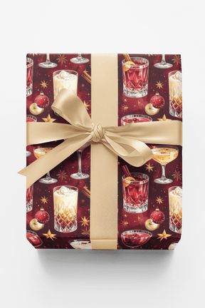 LIMITED TIME | Christmas Cocktail Lounge Wrapping Paper - London Penny Gift Wrap