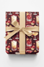 LIMITED TIME | Christmas Cocktail Lounge Wrapping Paper - London Penny Gift Wrap