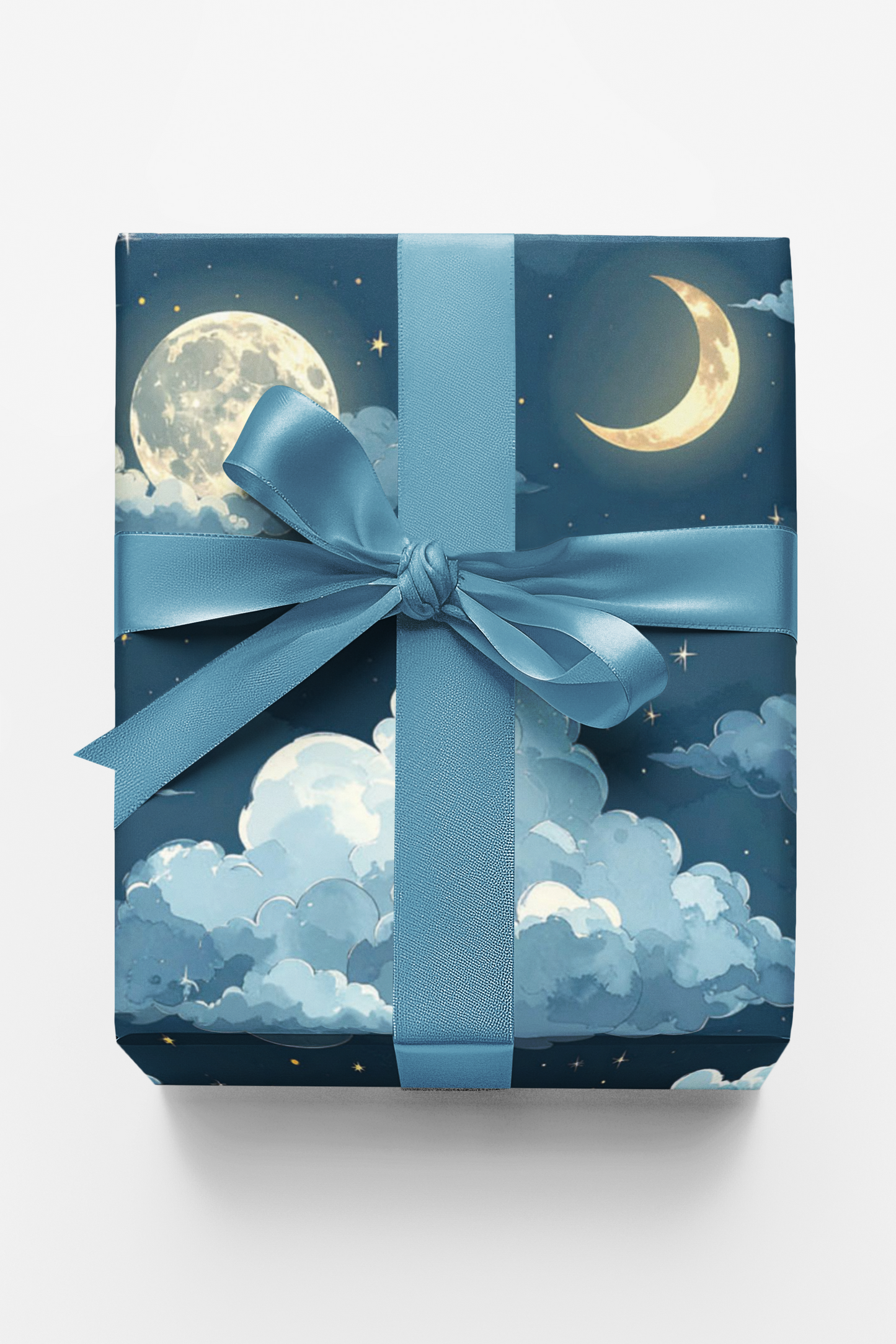 Cloudlit Moon Glow Wrapping Paper