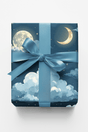 Cloudlit Moon Glow Wrapping Paper - London Penny Gift Wrap