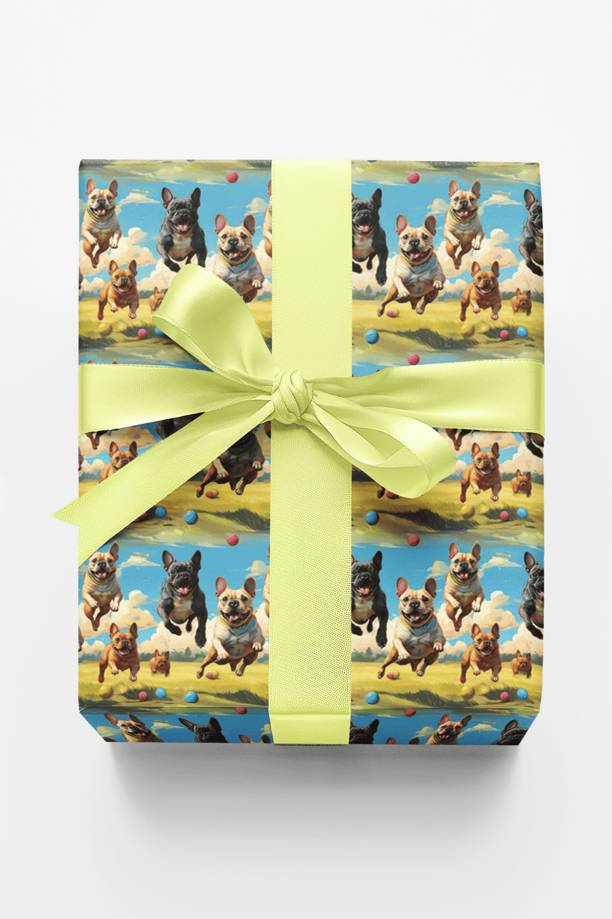 Frenchie Trot - London Penny Gift Wrap