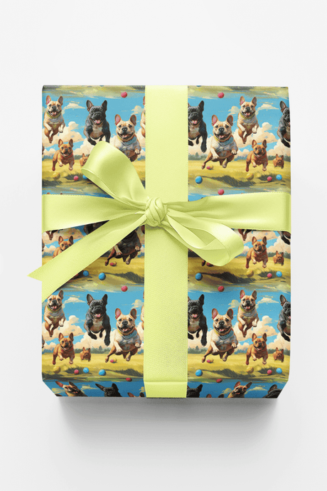 Frenchie Trot - London Penny Gift Wrap