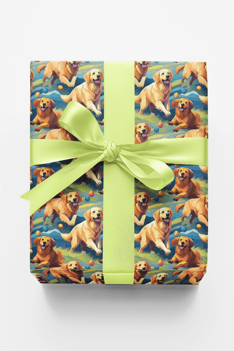 Golden Ball Pursuit - London Penny Gift Wrap