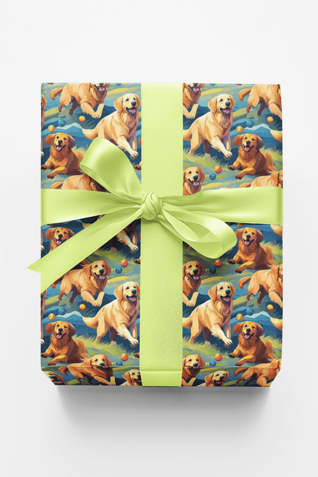 Golden Ball Pursuit - London Penny Gift Wrap