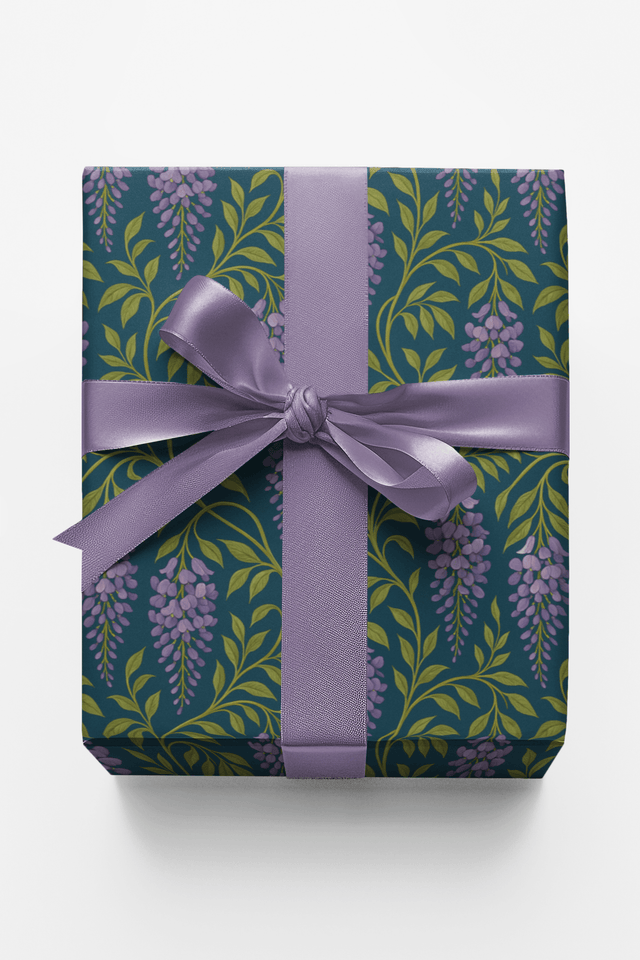 Wisteria Waterfall - London Penny Gift Wrap