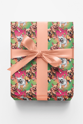 Frenchie Mod Whirl - London Penny Gift Wrap