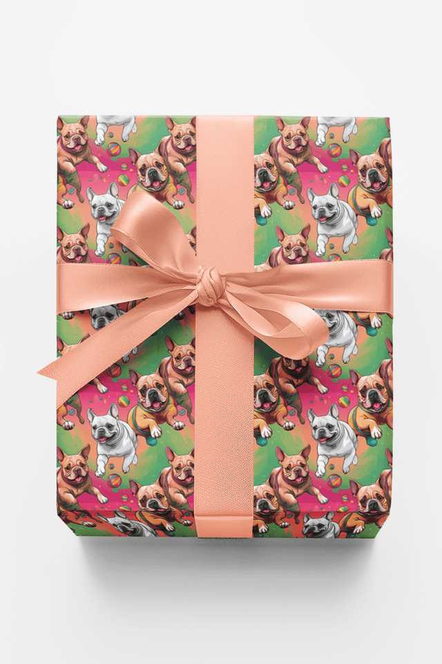Frenchie Mod Whirl - London Penny Gift Wrap