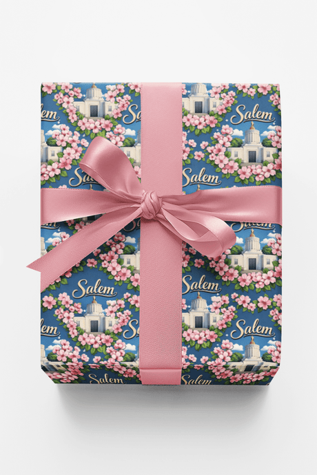 Salem Capitol Cherry Blossom - London Penny Gift Wrap