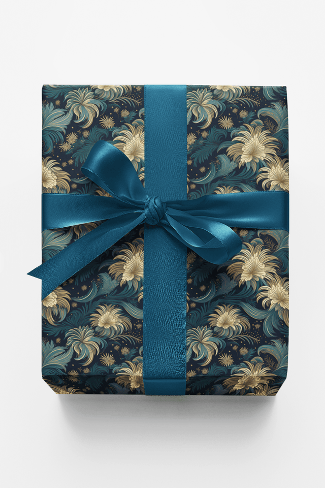 Midnight Botanica - London Penny Gift Wrap