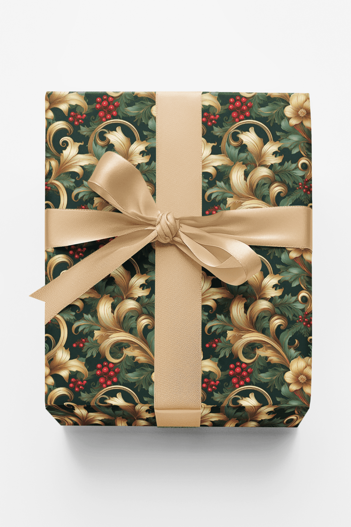 Baroque Evergreen - London Penny Gift Wrap