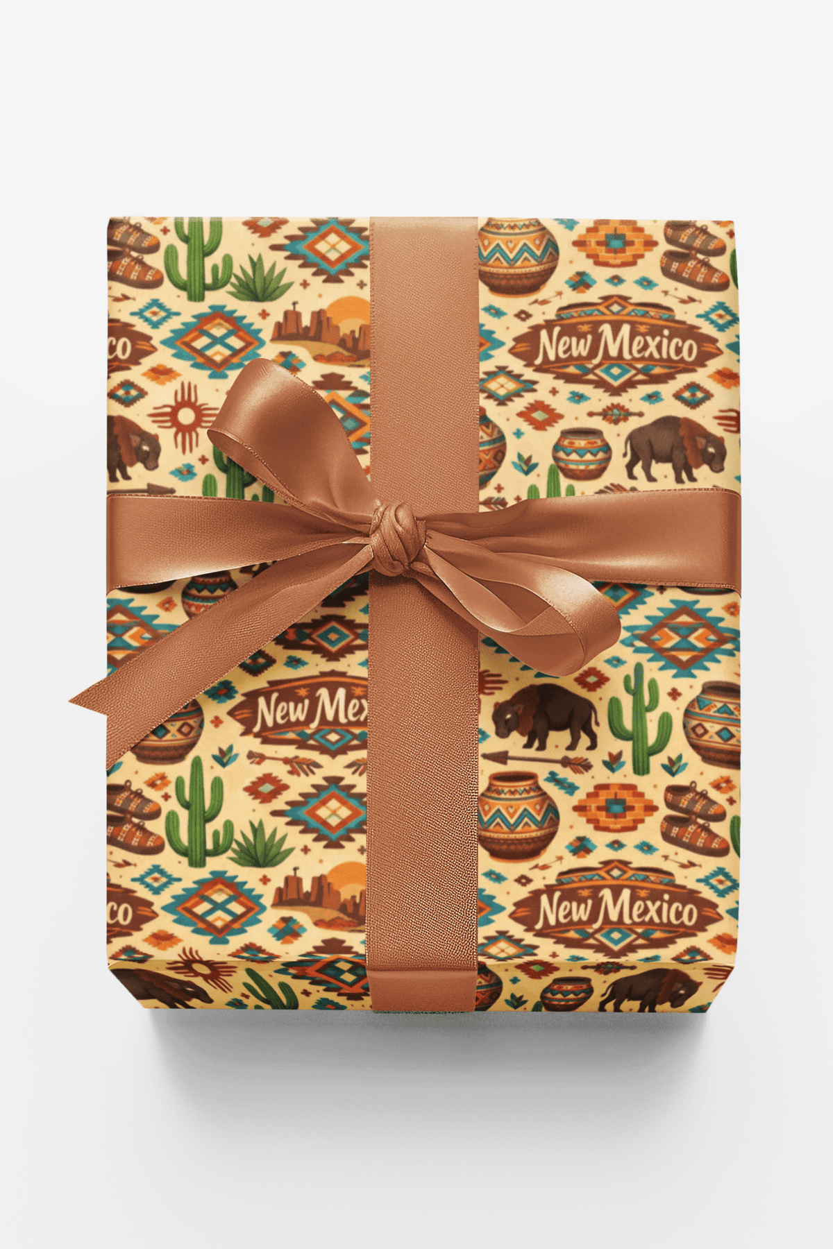 New Mexico Santa Fe Earth - London Penny Gift Wrap
