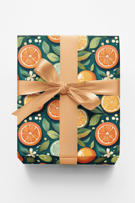 Summer Citrus - London Penny Gift Wrap