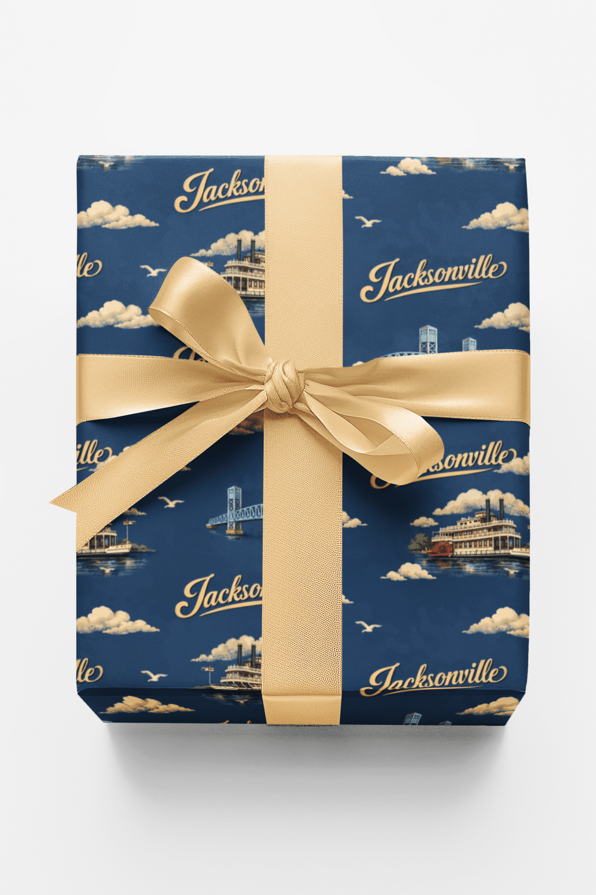 Jacksonville Riverside Memories - London Penny Gift Wrap