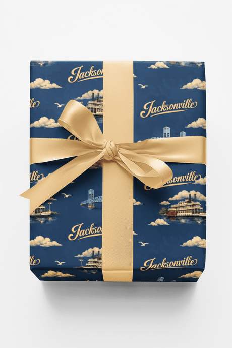 Jacksonville Riverside Memories - London Penny Gift Wrap