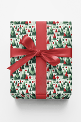 Geometric Tree Forest - London Penny Gift Wrap