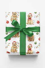 Twinkling Golden Pup - London Penny Gift Wrap