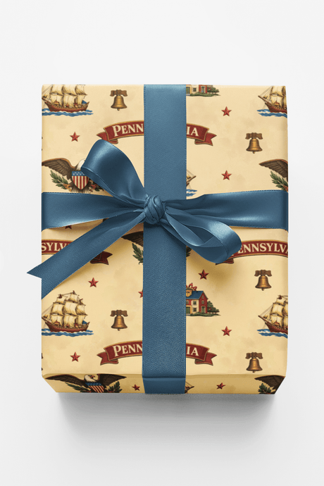 Pennsylvania Colonial Craft - London Penny Gift Wrap