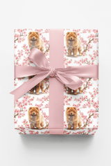 Chow Chow Cherry Blossom - London Penny Gift Wrap