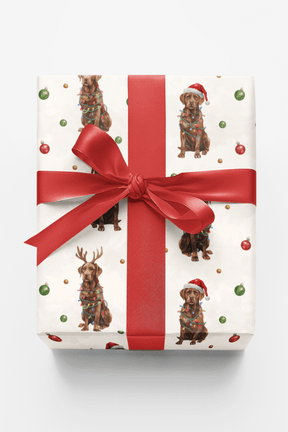 Yuletide Labrador Cheer - London Penny Gift Wrap