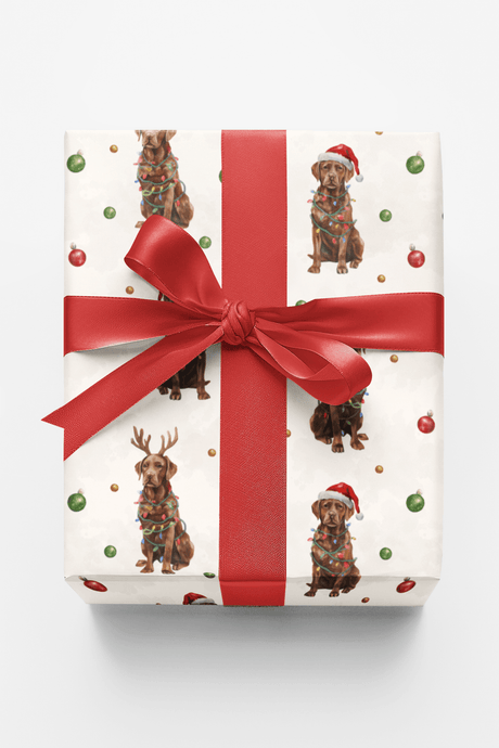 Yuletide Labrador Cheer - London Penny Gift Wrap