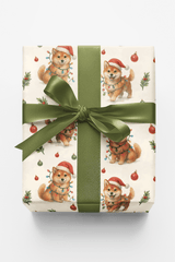 Merry Shiba Lights - London Penny Gift Wrap