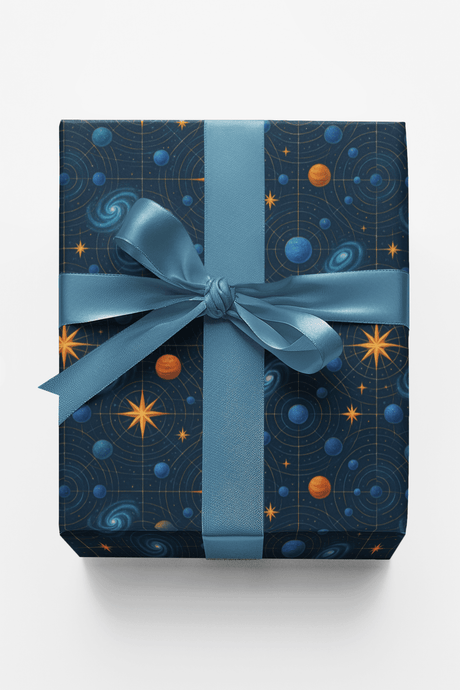 Cosmic Grid Matrix - London Penny Gift Wrap