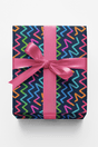 Neon Zigzag Path - London Penny Gift Wrap