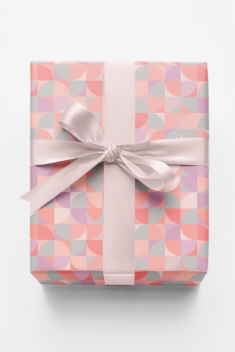 Soft Pastel Cubism - London Penny Gift Wrap
