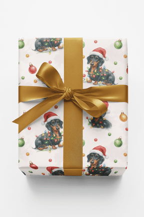 Dachshund Noel Sparkle - London Penny Gift Wrap