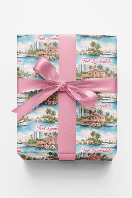 Fort Lauderdale Yacht Harbor - London Penny Gift Wrap