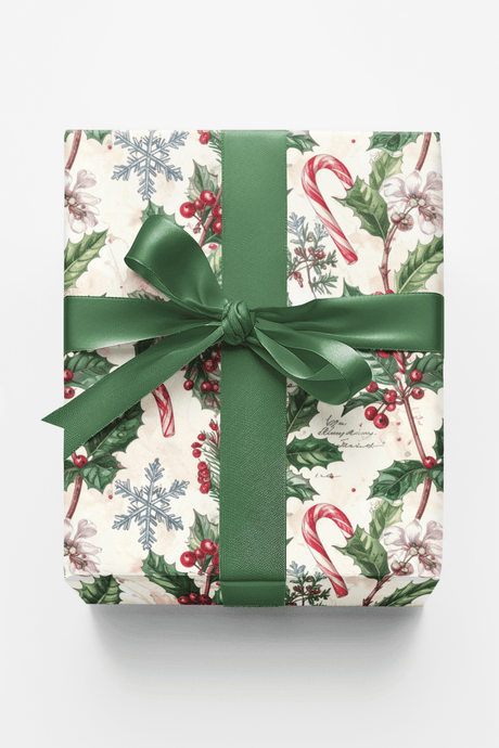 LIMITED TIME | Winter Botanical Society Wrapping Paper - London Penny Gift Wrap