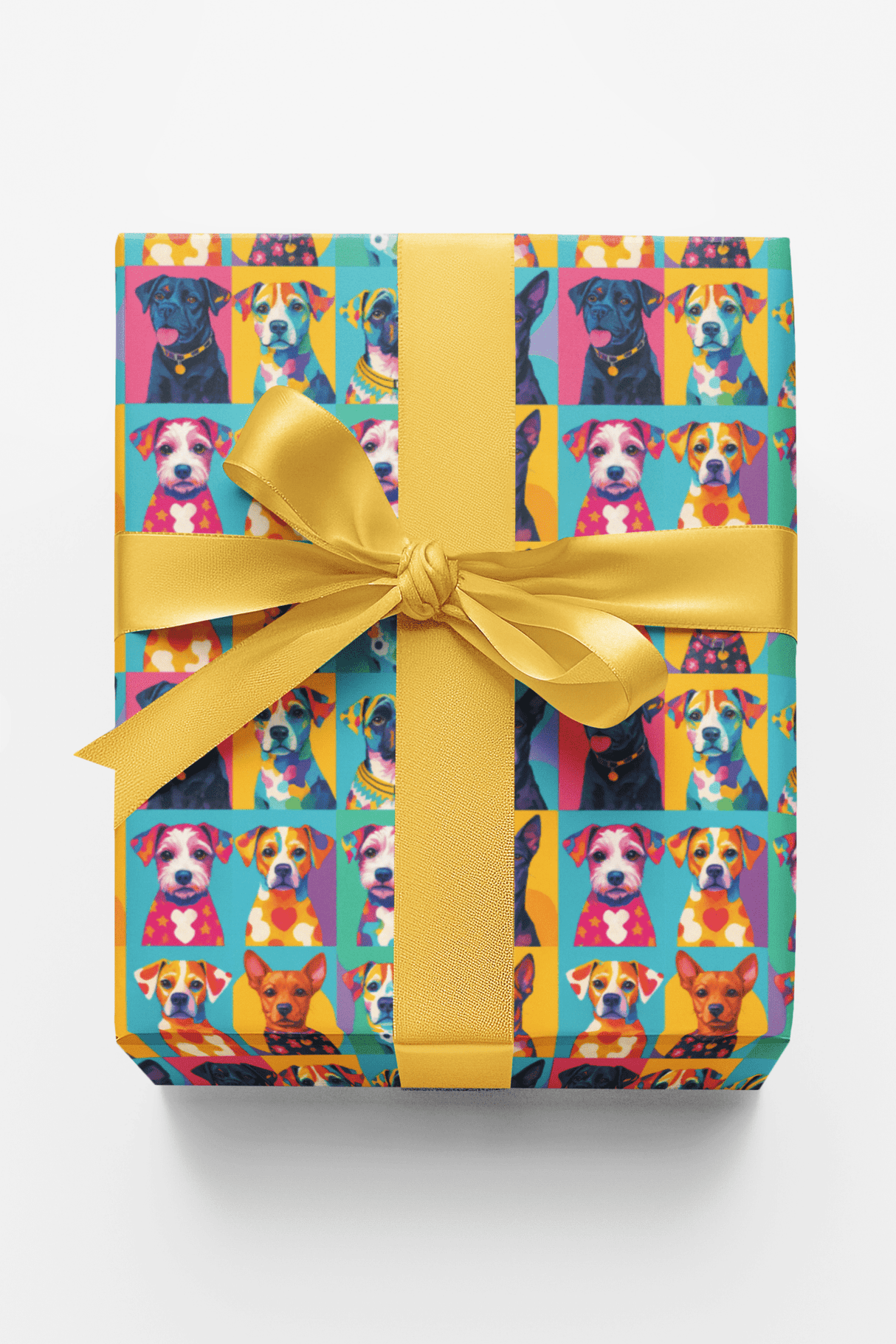 Puppy Pop Art - London Penny Gift Wrap