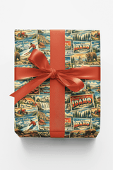Idaho Postcard Memories - London Penny Gift Wrap