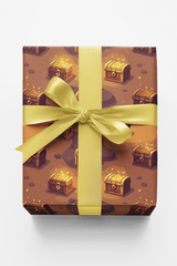 Treasure Chest Loot Loop Wrapping Paper - London Penny Gift Wrap